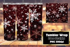 Winter Snowflakes Euphoria Tumbler Design 20oz Product Image 1