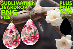 Unique TEARDROP Earrings Gift Ideas, Flowers Product Image 1
