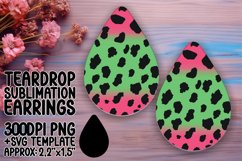 Leopard Glitter Teardrop Earring Patterns for Style Product Image 1