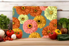 Zinnia Flower Cutting Board | Cutting Board png Product Image 4