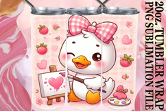 Heartfelt dreams 20oz tumbler wrap, Cute Goose Product Image 1