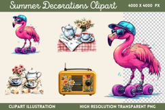 Summer Decorations Clipart PNG Product Image 1