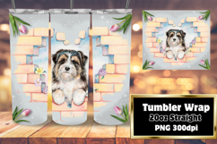 EXQUISITE 20oz Tumbler Design , Cute Dog Product Image 1