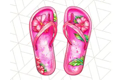 Pink Summer Clipart, Cute Beach Icons, Aesthetic PNG Product Image 2