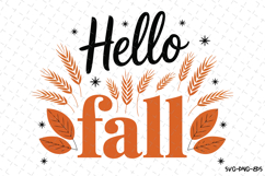 Hello Fall Svg | Halloween Svg | Svg Cut Files Product Image 1