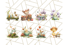 56 Whimsical Garden Friends Clipart PNG, Animal PNG Product Image 2