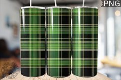 Green Christmas Plaid Tumbler Wrap -High Quality 300 Dpi Product Image 1