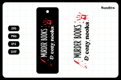 True Crime Bookmark Saying SVG | Murder Books &amp; Cozy Nooks Product Image 3