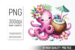 Summer Clipart PNG Bundle, Beach Clipart Design Product Image 3