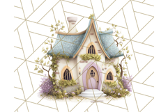 Whimsical Cottagecore Cottage PNG Clipart, Fairy House Png Product Image 2