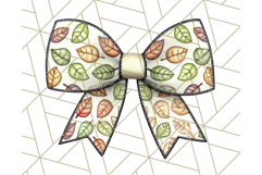 Fall Bow Clipart, Autumn Hair Bows PNG, Fall Ribbon Png Product Image 2