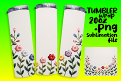 Personalized 20oz Artwork for Gifts , Flowers Product Image 1