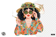 Summer 1950 Girls Clipart Product Image 1