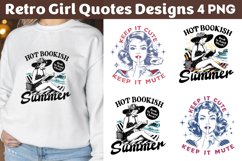 Retro Girl Quotes Designs png Product Image 1