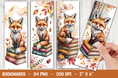 Cute Fox Bookmark Sublimation Product Image 1
