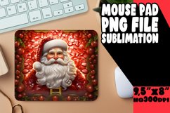 Winter Holiday 3D Puff Sublimation Mouse Pad Art Product Image 1