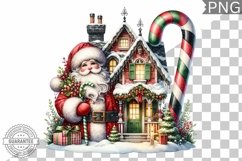 Christmas Santa Sublimation - Clipart PNG Design Product Image 1