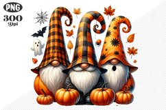 Halloween Gnomes Sublimation - Clipart PNG Design Product Image 1