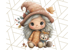 Fall Gnome Clipart PNG Cute Thanksgiving Gnomes Product Image 2