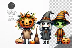 Halloween clipart, Trick and treat, Kids Halloween Product Image 1
