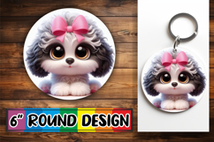 Sweet Coaster Designs for Cars, 3D Dog Product Image 1