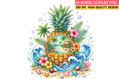 Summer Whimsical Clipart,Summer png,Beach Sublimation png Product Image 1