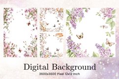 Flower Pattern Background Wallpaper Digital Paper_58 Product Image 1