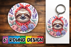Cozy Circle Designs for Cars PNG, Cute Animals Product Image 1