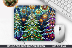 Christmas Tree Mouse Pad Sublimation,Christmas Mouse Pad PNG Product Image 1