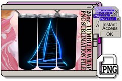 Neon Kaleidoscope: Sublime 20oz Tumbler Sublimation Product Image 1
