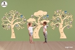 Family Tree Height Chart Bundle | Laser Cut | Glowforge Product Image 1