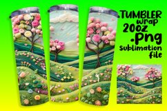 Fresh 3D Tumbler Wrap for Summer Sublimation Product Image 1