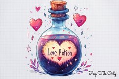 Cute Valentine Kawaii Clipart PNG Product Image 1
