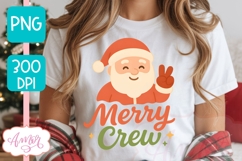 Cute Christmas PNG design, Merry Crew PNG sublimation Product Image 4
