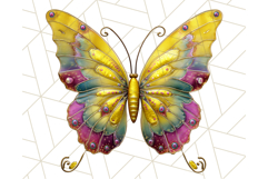 Metallic Butterfly Clipart PNG Clipart, Vibrant Butterfly Product Image 2