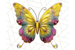 Metallic Butterfly Clipart PNG Clipart, Vibrant Butterfly Product Image 2