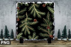Christmas Tree Square Sublimation Slate Design Product Image 1