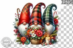 Christmas Gnome Sublimation - Clipart PNG Bundle Product Image 9