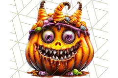 Spooky Cute Monster PNG Clipart, Adorable Halloween Monsters Product Image 2