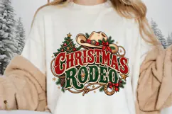 Western Christmas Rodeo Design, Cowboy Holiday Graphic Product Image 2