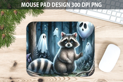 Watercolor Raccoon Mouse pad Sublimation - Animal PNG Design Product Image 1