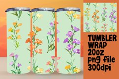 Boho Chic Springtime Flower Festival Tumbler Wrap Product Image 1