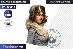 Alpine Winter Sports Fashion and Cabin Clipart PNG Product Image 1