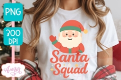 Santa Squad PNG, Cute Christmas PNG sublimation Product Image 4