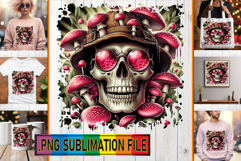 VIBRANT PNG Sublimation Gifts, Skull Product Image 1