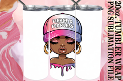 RADIANT ADVENTURE 20oz TUMBLER WRAP, Black Woman Product Image 1