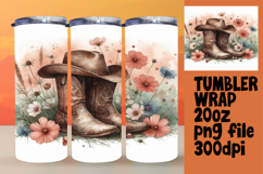 UNIQUE 20oz Tumbler Artwork , Western Product Image 1
