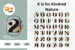 K is for Kindred Nature Monogram Product Image 1