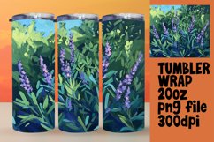 Floral Oil Painting Tumbler Wrap for Sublimation Product Image 1