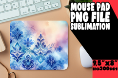 Timeless Mouse Pad Sublimation PNG, Watercolor Patter Product Image 1